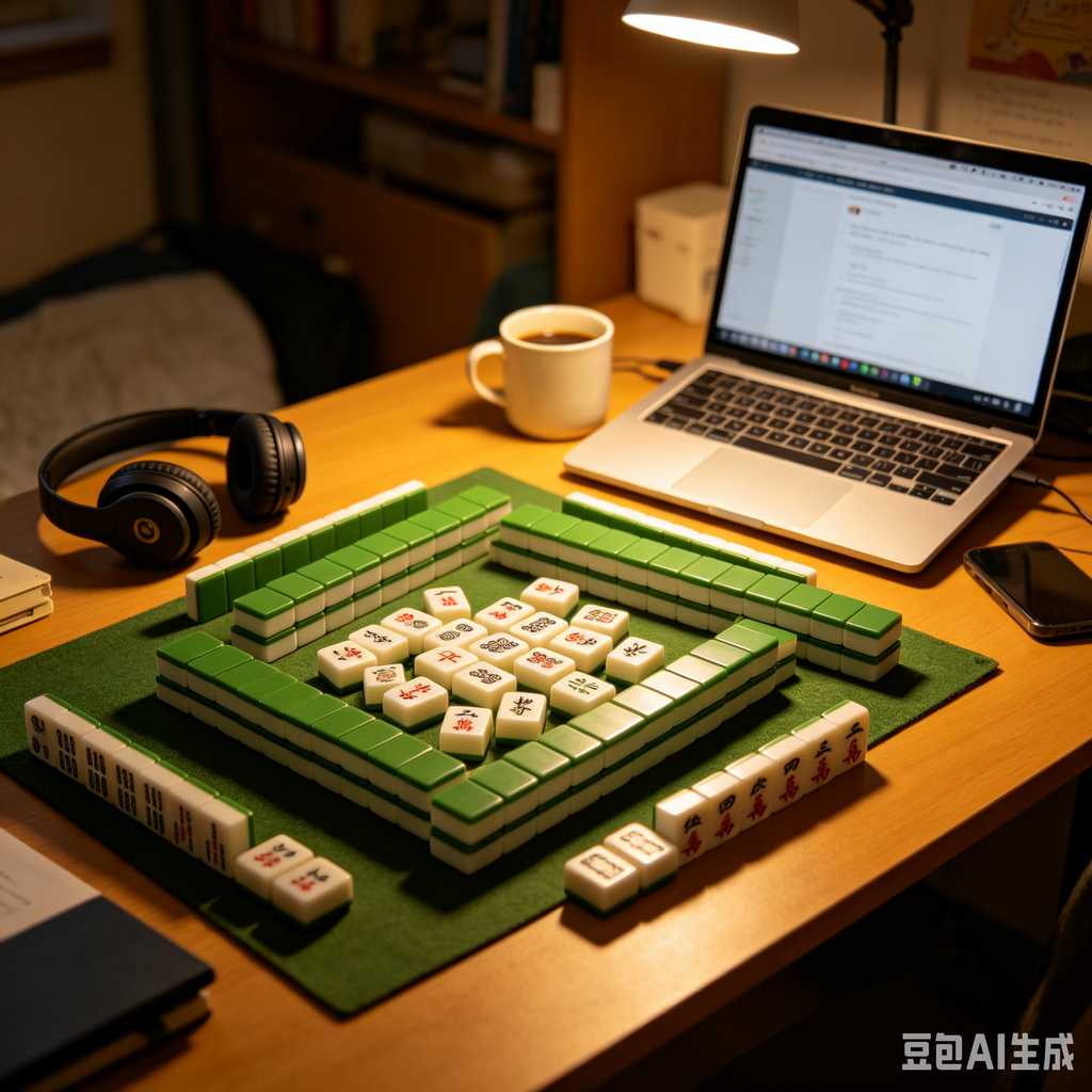 mini travel mahjong set lightweight