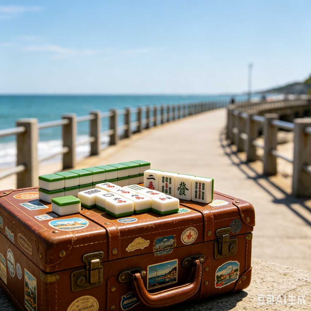 antique style mahjong set